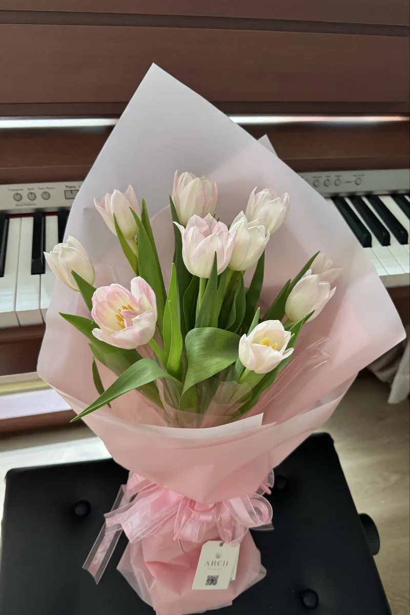 Bó Hoa Tulip Hồng Xinh