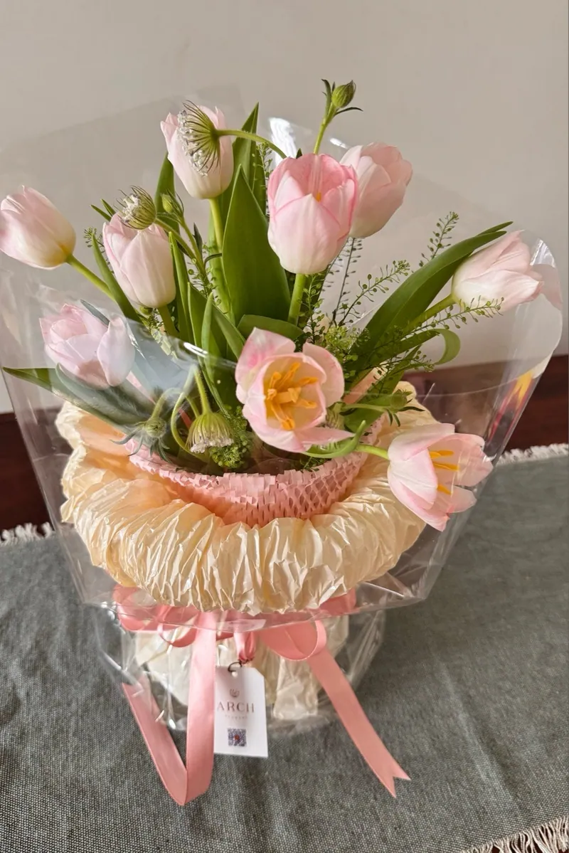 Bó Hoa Tulip Tone Pastel