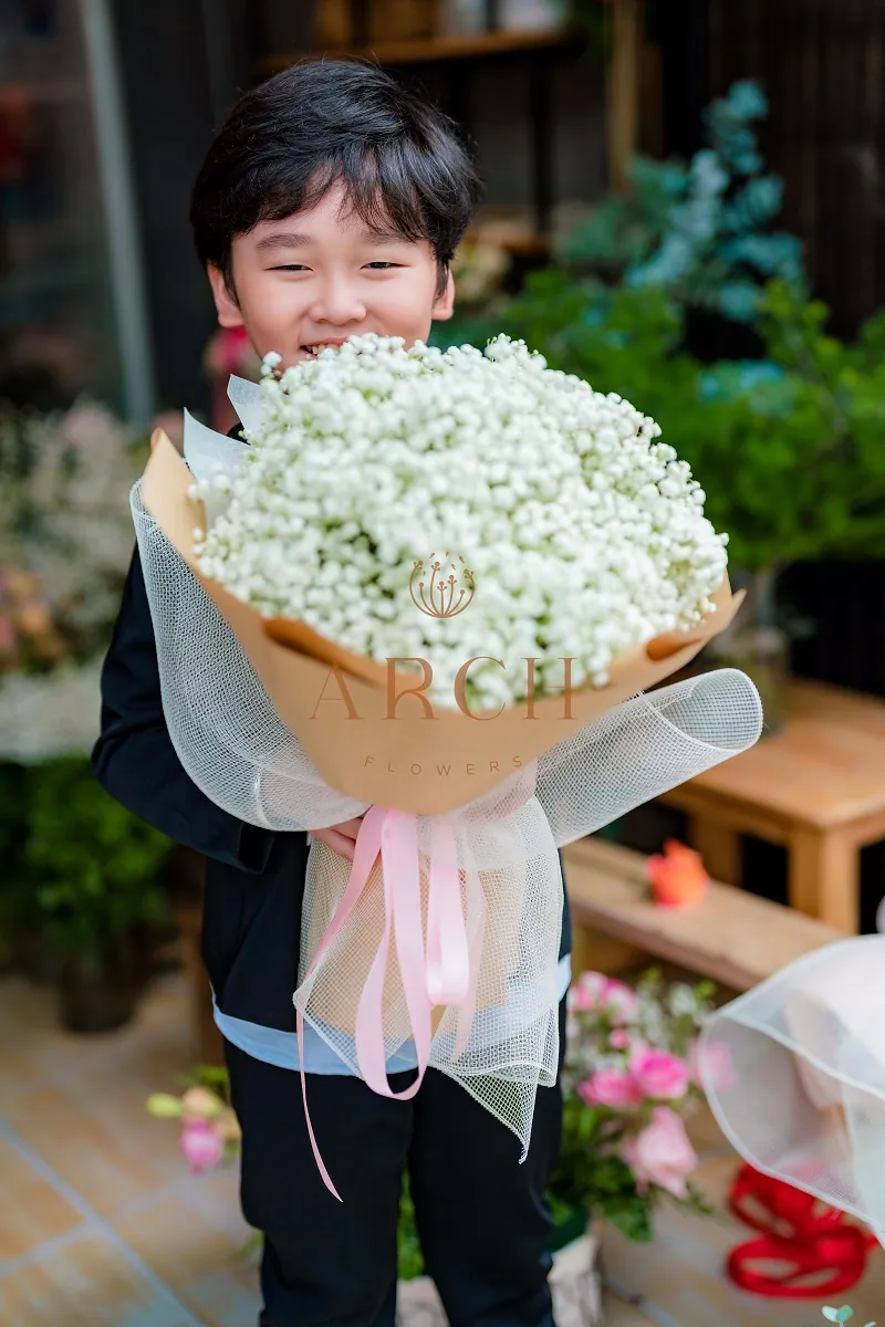 Bó Hoa Bibi Trắng