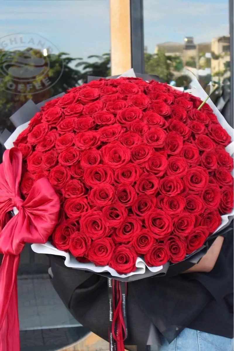 Bó Hoa Hồng 100 Bông