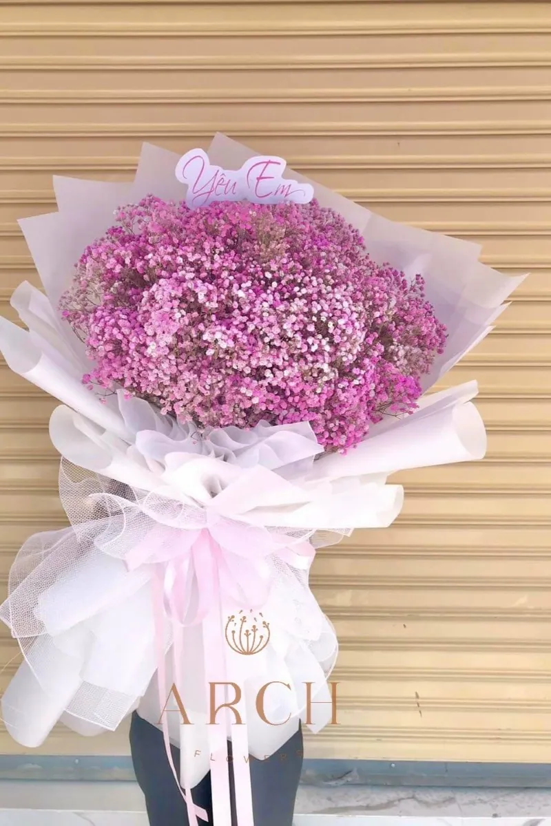 Bó Hoa Baby Hồng Tặng Sinh Nhật